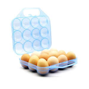 Open image in slideshow, JAMOR 12 Grid Egg Storage Box Portable Egg Box, Egg Bag, Egg Basket, Shockproof Egg Box Necessary For Camping And Picnic, Portable Egg Storage Box
